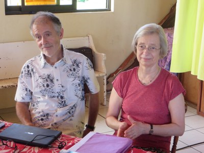 Le pasteur Jean-Luc Blanc et la pasteure Corina Combet Galland