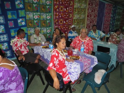 Accueil des participants (paroisse de PAEA)