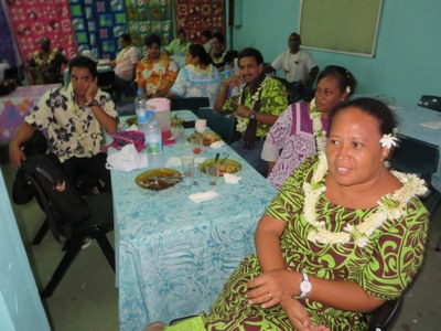 Accueil des participants (paroisse de PAEA)