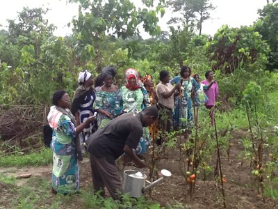 15 Août2015           Visite du jardin potager de  Morija