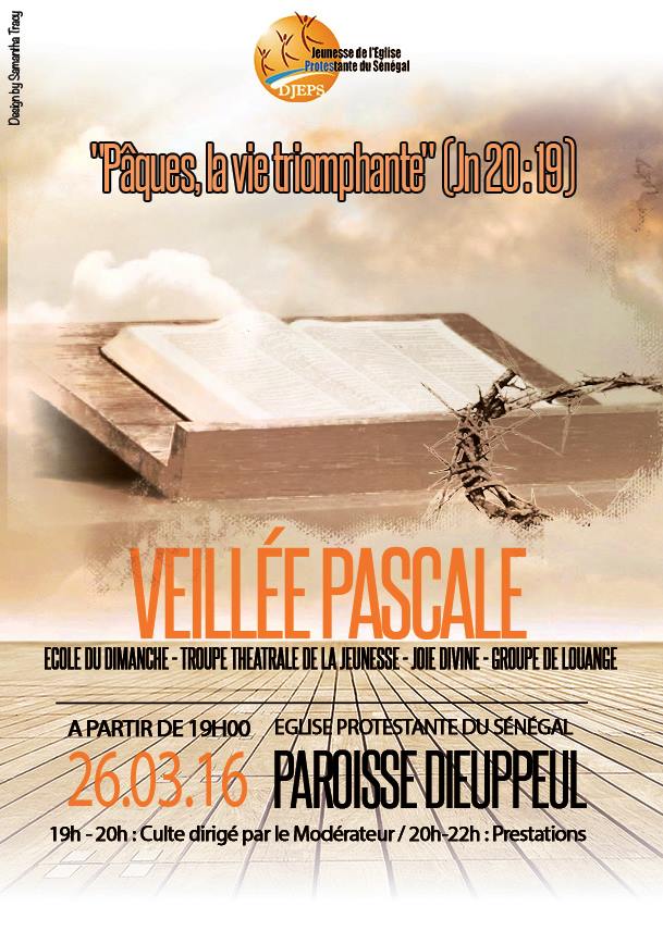 Affiche de la Veillée Pascale, DR