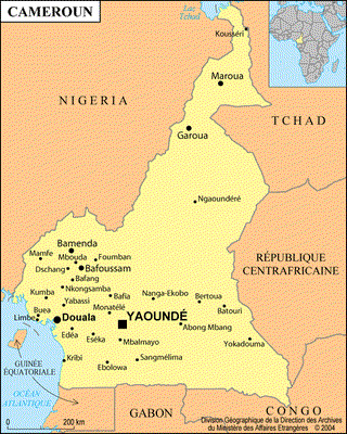 carte cameroun