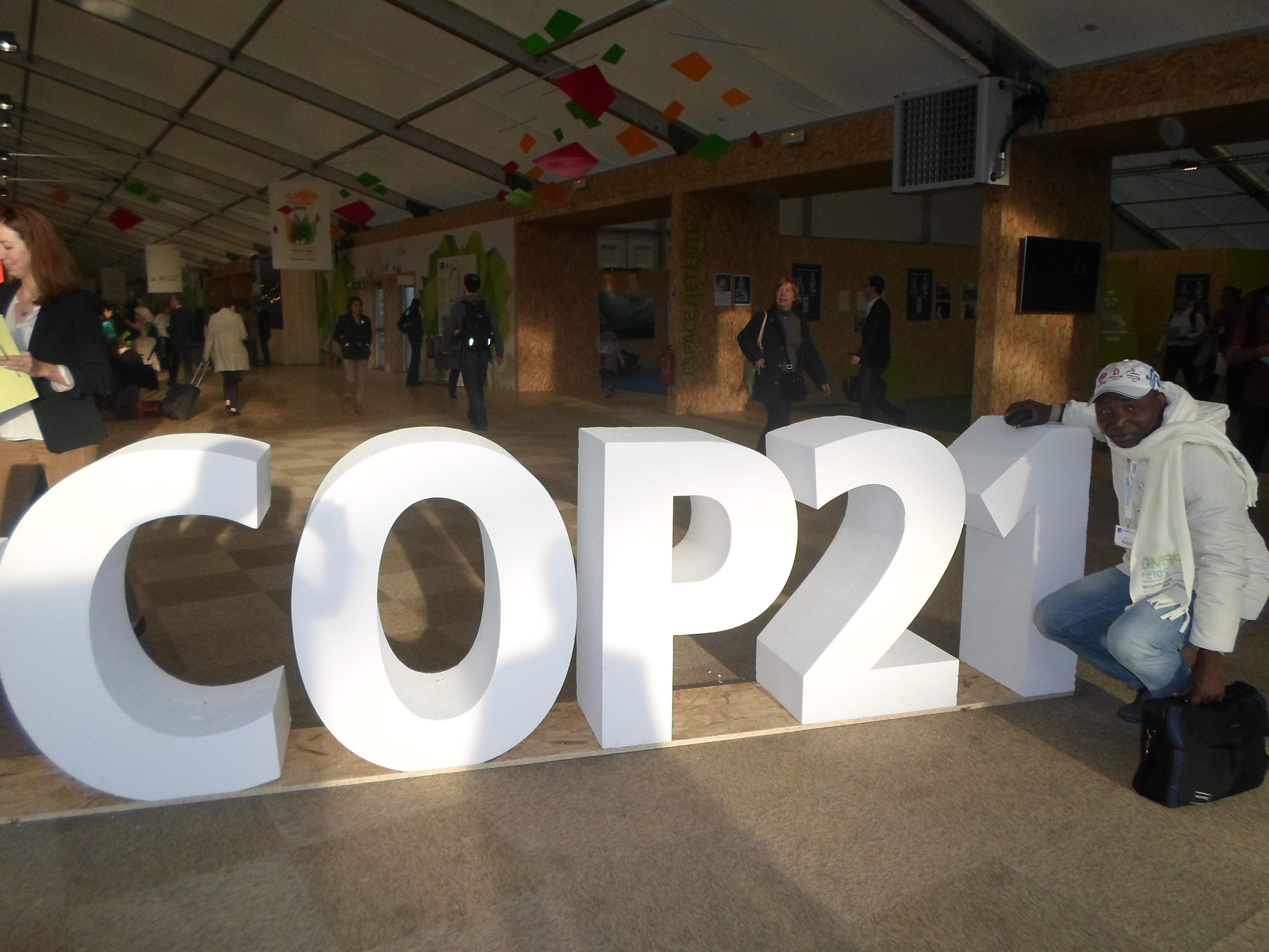 Felix Nkam, lors de la COP21 (Paris, novembre 2015), DR