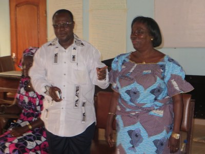 La visite des membres du bureau de l’Eglise Protestante Méthodiste du Bénin aux participantes ©